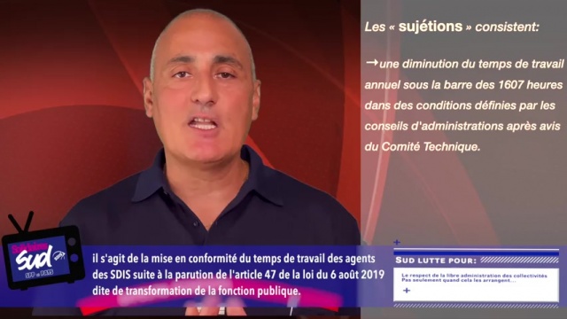 Augmentation du temps de travail des agents des SDIS : Il est vraiment urgent de ne pas se presser.